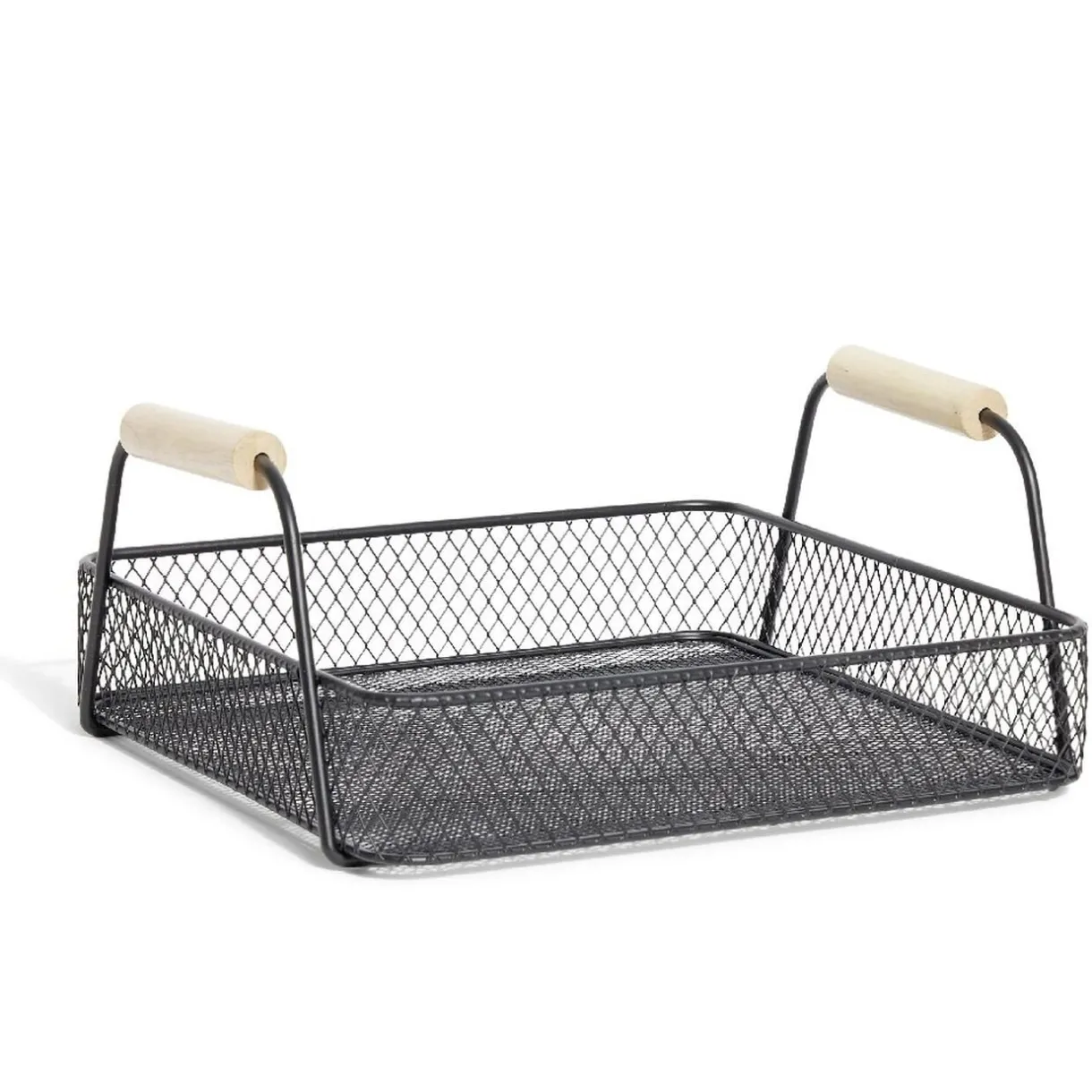 Gifi Plateau rectangulaire maille métal noir