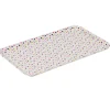 Gifi Plateau rectangulaire mélamine blanc motif pois multicolores Sale