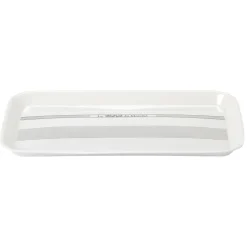 Gifi Plateau rectangulaire mélamine blanc écritures noires