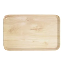 Gifi Plateau rectangulaire mélaminé effet bois naturel 19x30cm Outlet