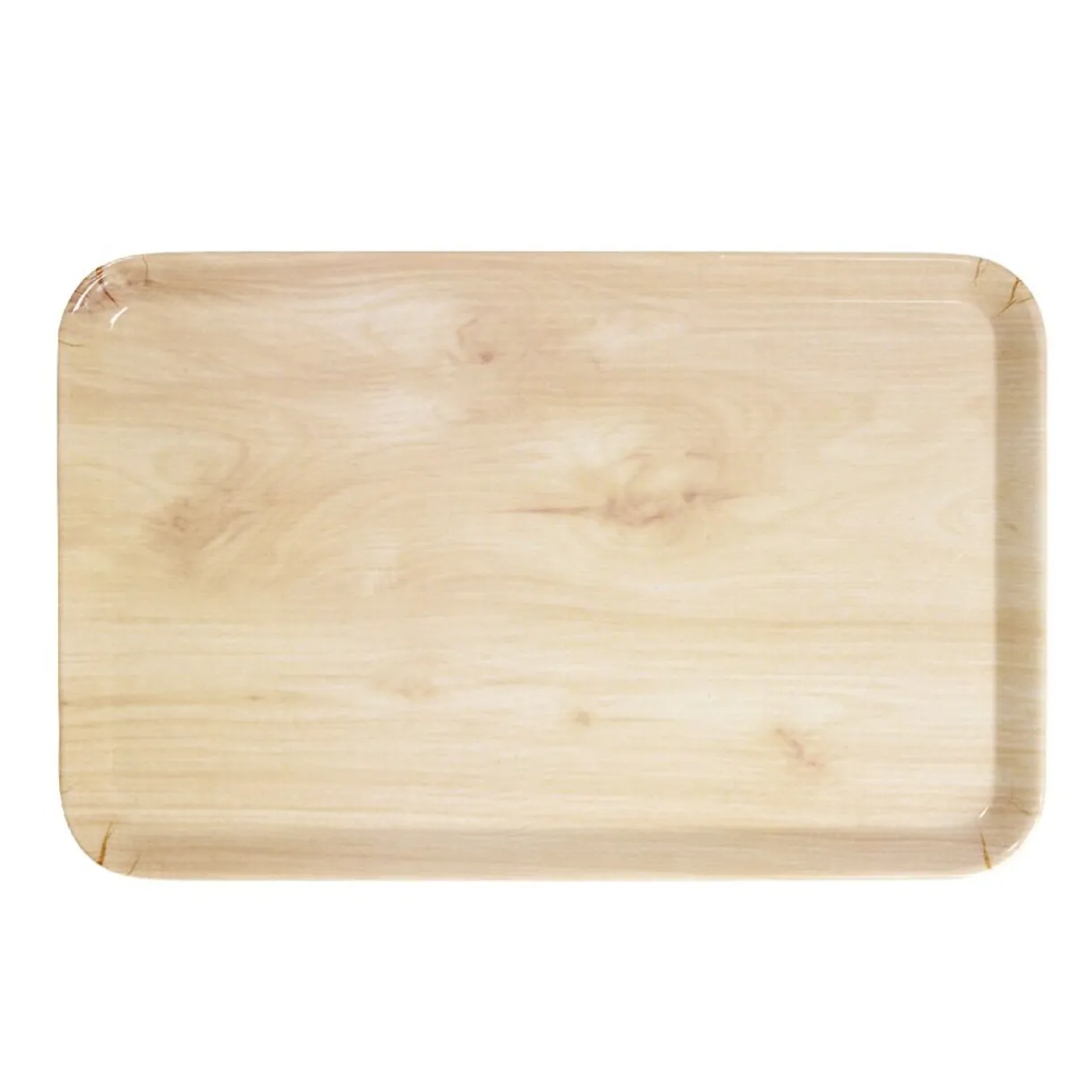 Gifi Plateau rectangulaire mélaminé effet bois naturel 19x30cm Outlet