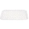 Gifi Plateau rectangulaire motif feuillage blanc et vert 27x38cm Discount