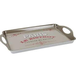Gifi Plateau rectangulaire Paris le bistrot avec poignées