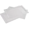 Gifi Plateau rectangulaire plastique réutilisable transparent x3