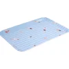Gifi Plateau rectangulaire rayé bleu blanc motif nageur - plastique 45x31cm