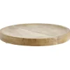 Gifi Plateau rond bois marron Ø22cm