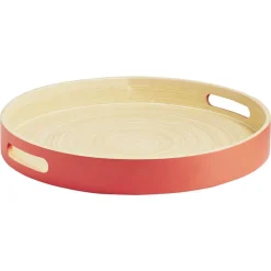 Gifi Plateau rond en bambou coloré