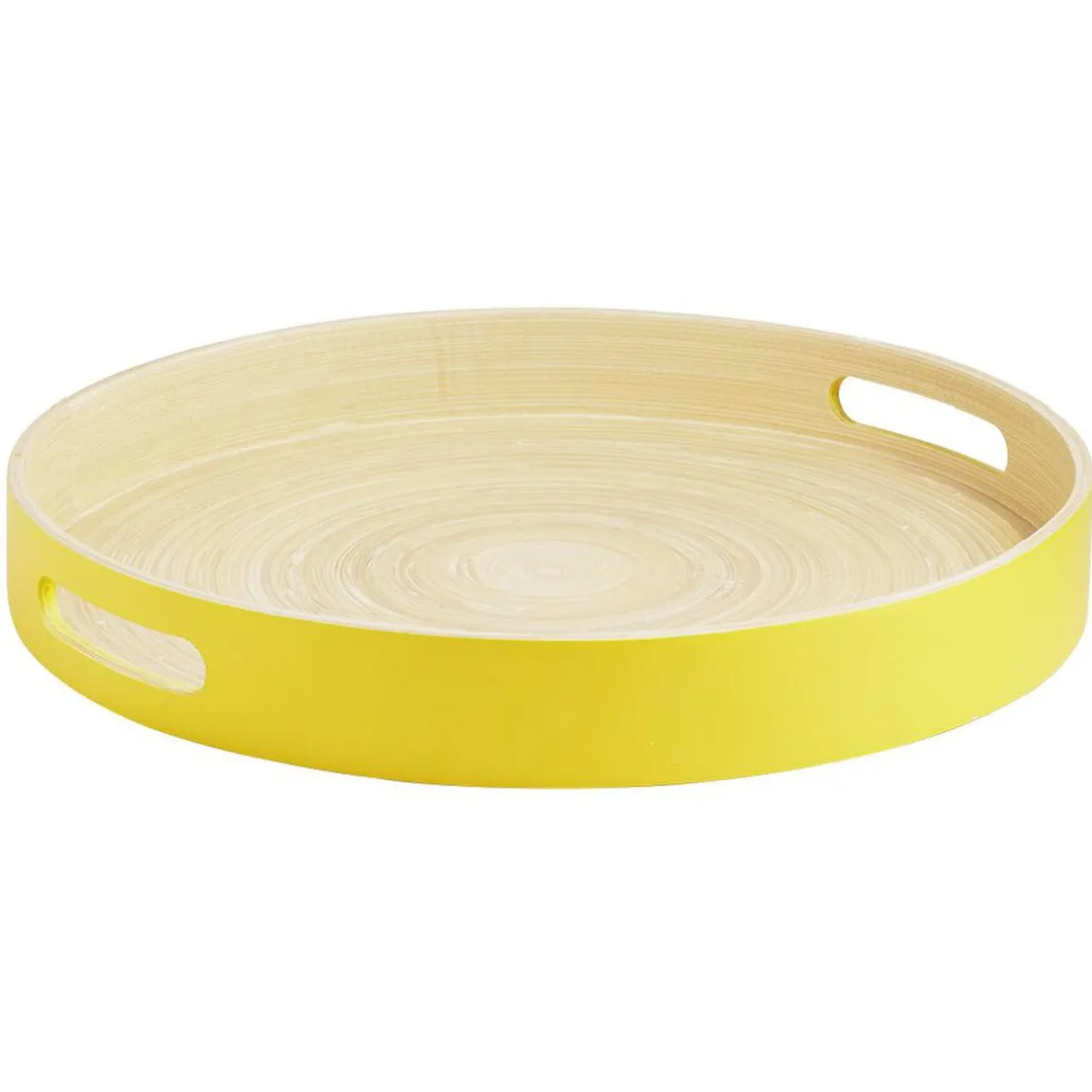 Gifi Plateau rond en bambou coloré