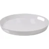 Gifi Plateau rond mélamine uni blanc Best