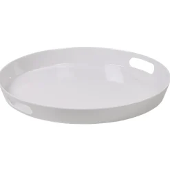 Gifi Plateau rond mélamine uni blanc Best