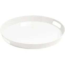 Gifi Plateau rond mélamine uni blanc