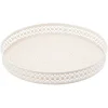 Gifi Plateau rond métal motif mandala rose gris ou vert