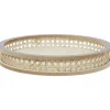 Gifi Plateau rond rotin et osier Ø30cm naturel et gris