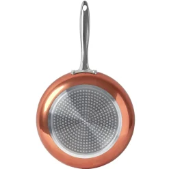Gifi Poêle aluminium extérieur cuivre ø28 cm
