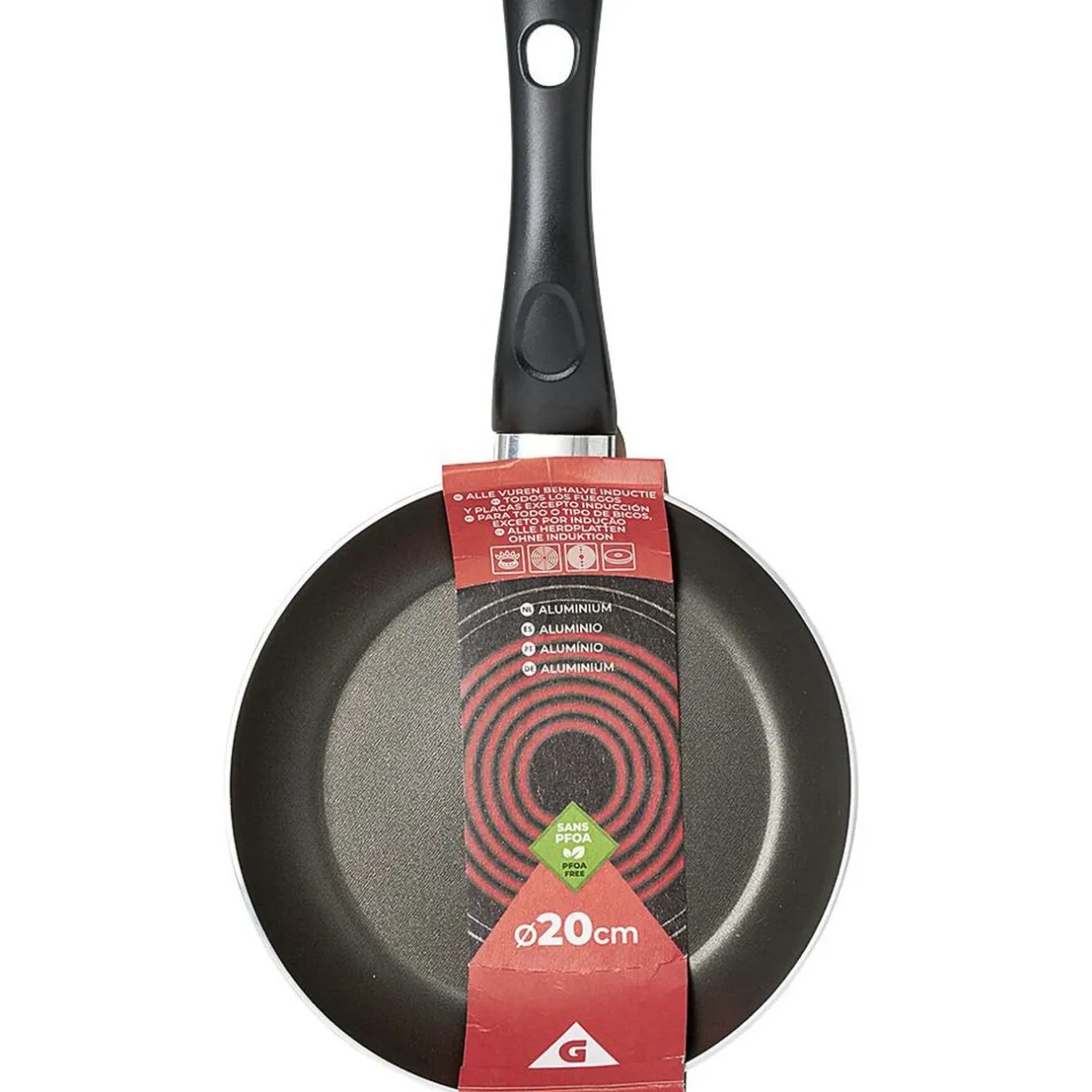 Gifi Poêle aluminium noir et rouge Ø20cm Online