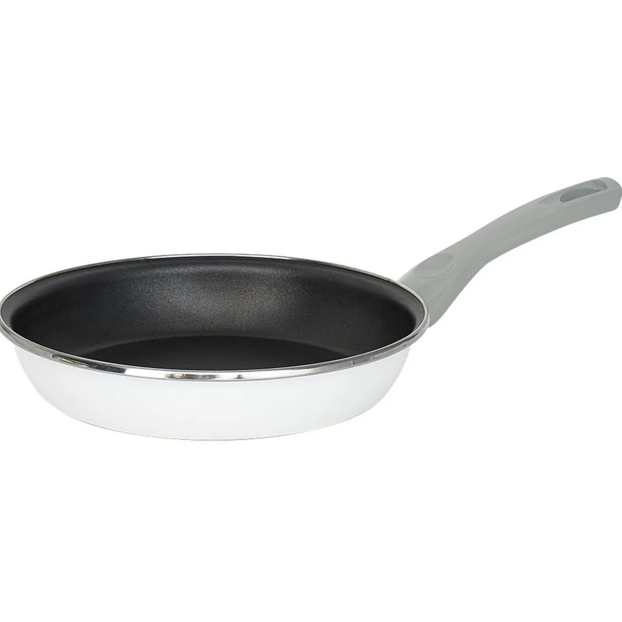 Gifi Poêle anti adhérente acier émaillé noir et blanc Ø24cm Sale