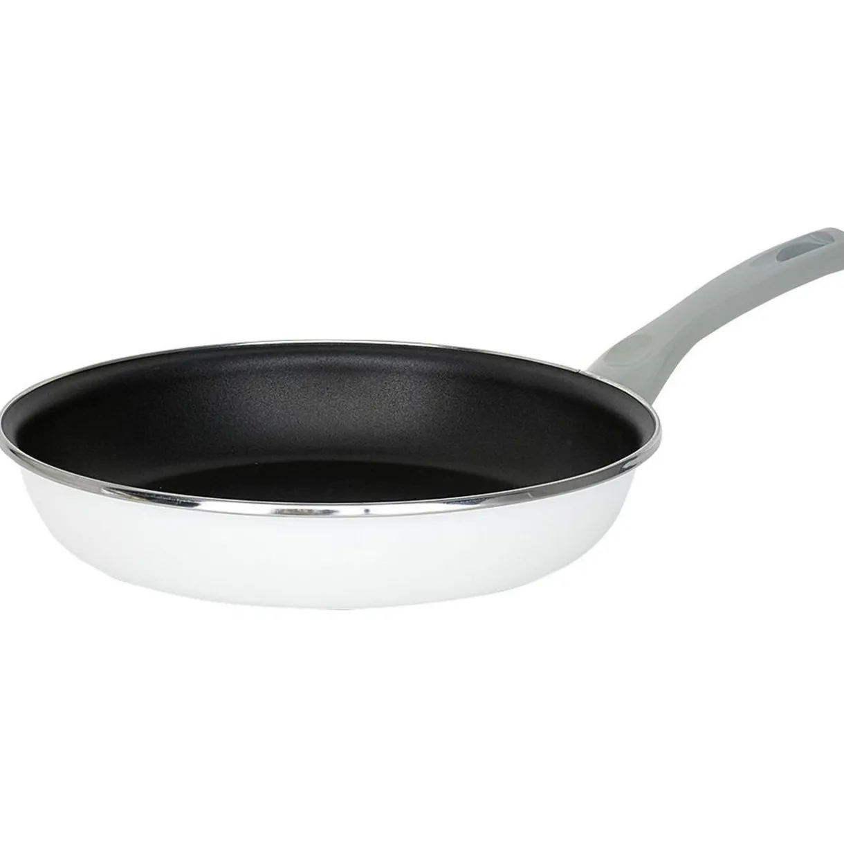 Gifi Poêle anti adhérente acier émaillé noir et blanc Ø28cm Clearance