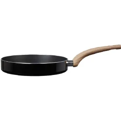 Gifi Poêle noire manche effet bois Ø 24 Outlet