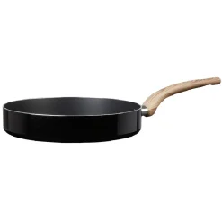 Gifi Poêle noire manche effet bois Ø 28 Discount
