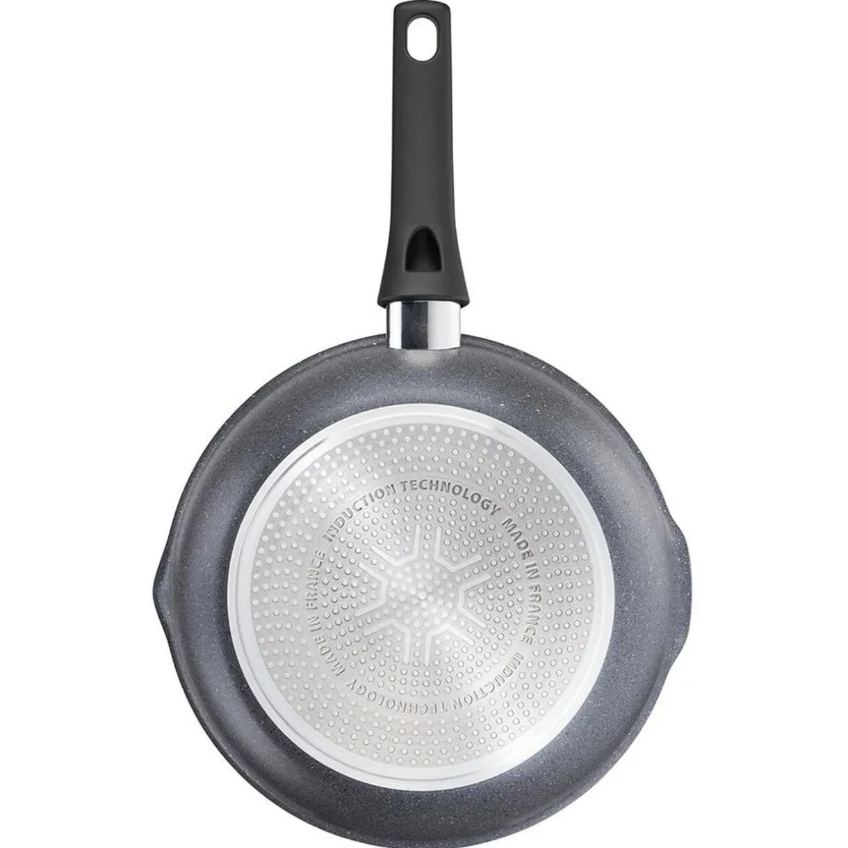 Gifi Poêle sauteuse Tefal Mineralia Force aluminium moucheté gris noir ø 26 cm Outlet