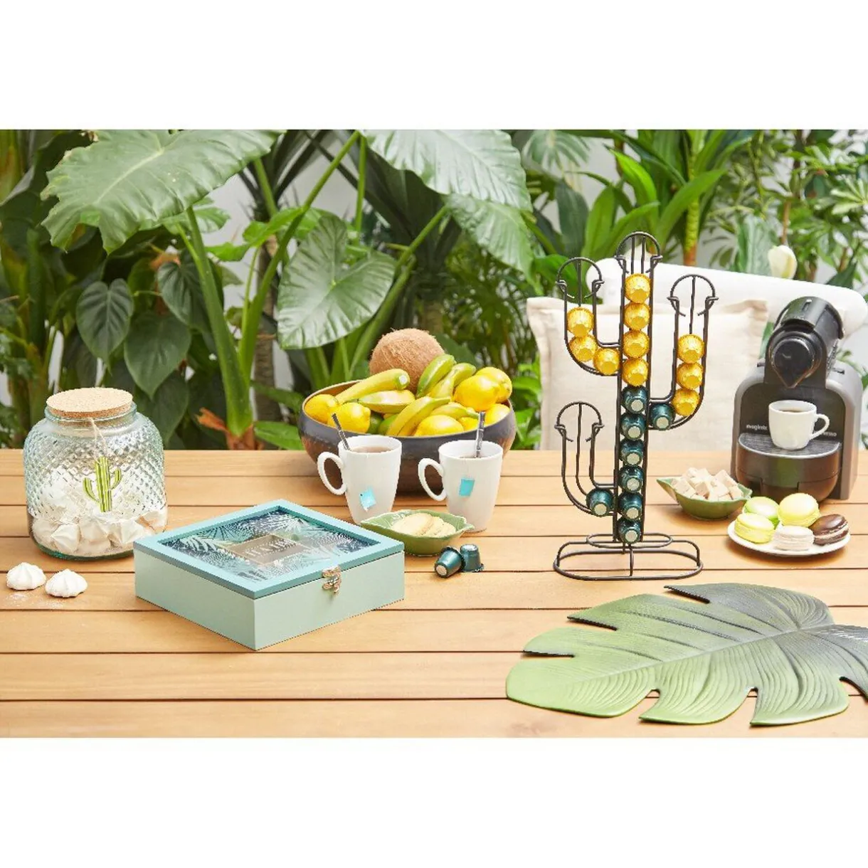 Gifi Porte capsule café déco en forme de cactus noir Best