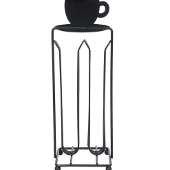 Gifi Porte capsules à café en métal design tasse noir Hot