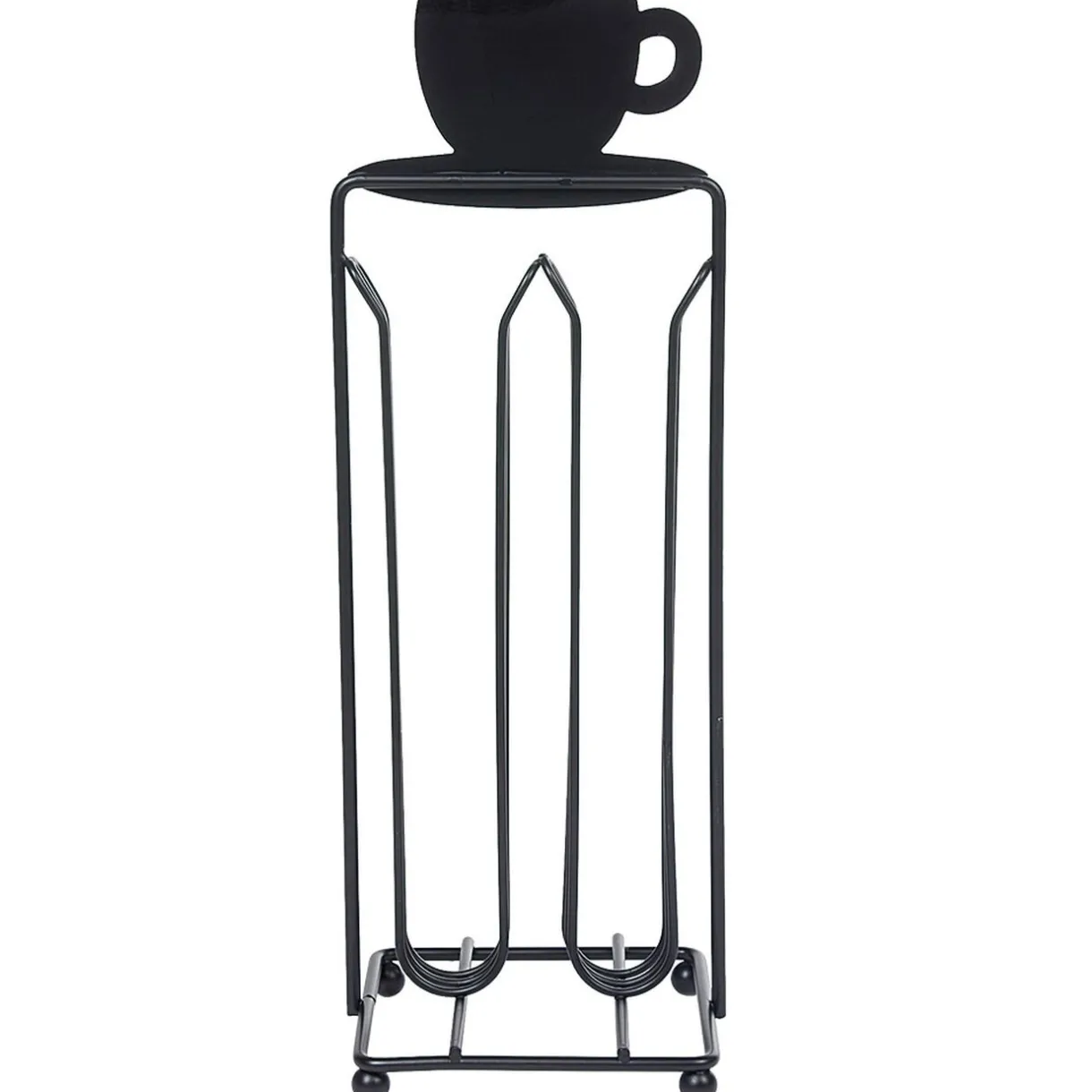 Gifi Porte capsules à café en métal design tasse noir Hot