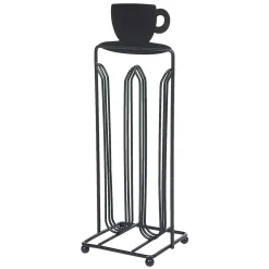 Gifi Porte capsules à café en métal design tasse noir Hot