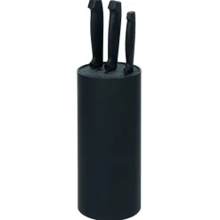 Gifi Porte couteaux plastique noir Ø11xH22,5cm Online