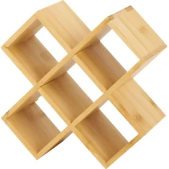 Gifi Porte épice 5 cases bambou 17x17xH9cm Best