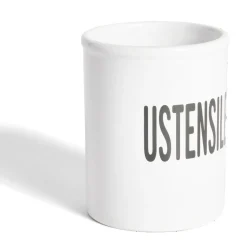 Gifi Pot à ustensiles dolomite blanc Ø10xH13,2cm