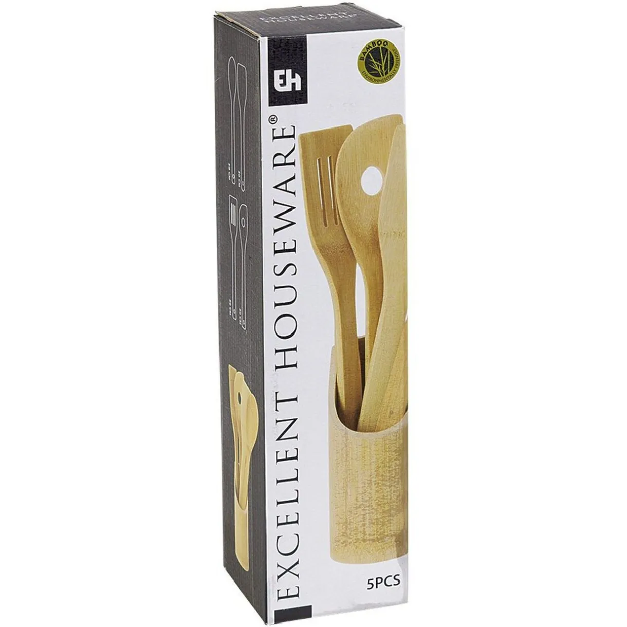 Gifi Pot avec ustensiles en bambou
