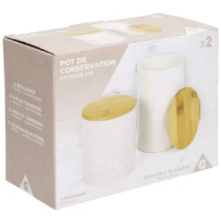 Gifi Pot de conservation design carreau de ciment et point relief x2 Best