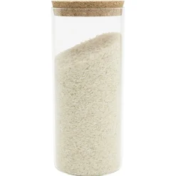 Gifi Pot de conservation en verre avec couvercle liège 1,5 L