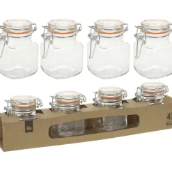 Gifi Pot de conservation en verre 90 ml x4 Discount