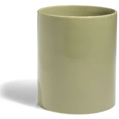 Gifi Pot de conservation 1,1L grès carreau de ciment couvercle bambou Ø12xH14,5cm Discount