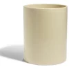 Gifi Pot de conservation 1,6L grès carreau de ciment couvercle bambou Ø14,2xH17,7cm