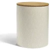 Gifi Pot de conservation 1,6L grès et couvercle bambou Ø14,2xH17,7cm Sale