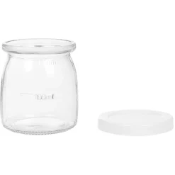 Gifi Pot de yaourt en verre blanc transparent x4 Outlet