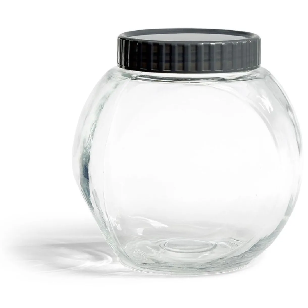 Gifi Pot en verre transparent avec couvercle plastique - 17,5x12,5xH.17cm Hot