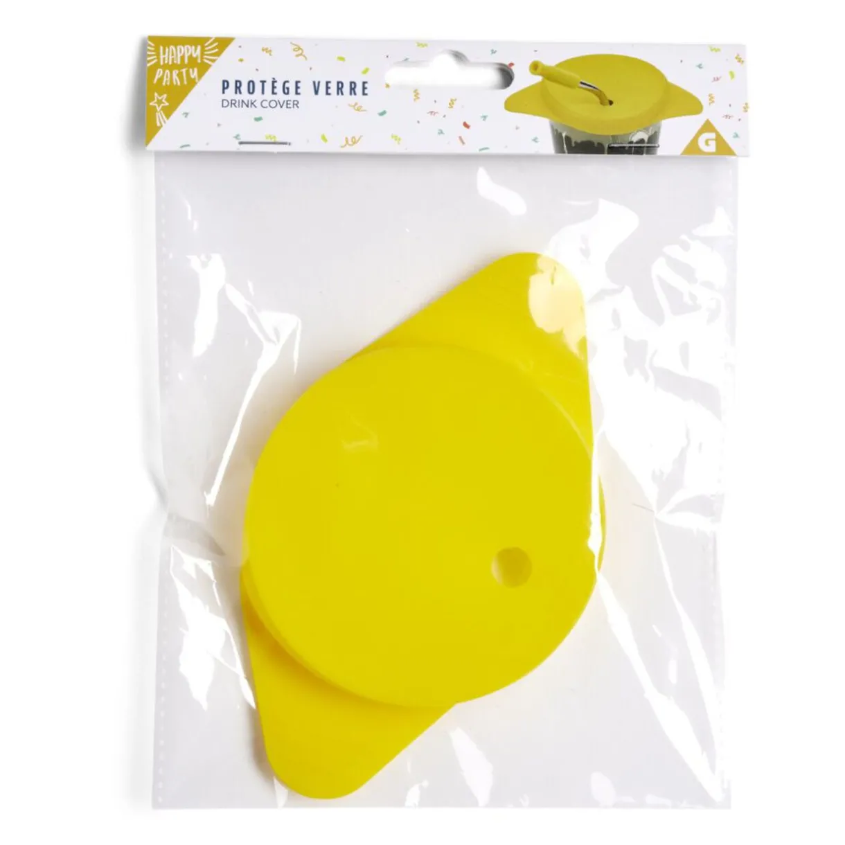 Gifi Protège verre couvercle avec paille - 2 modèles Best