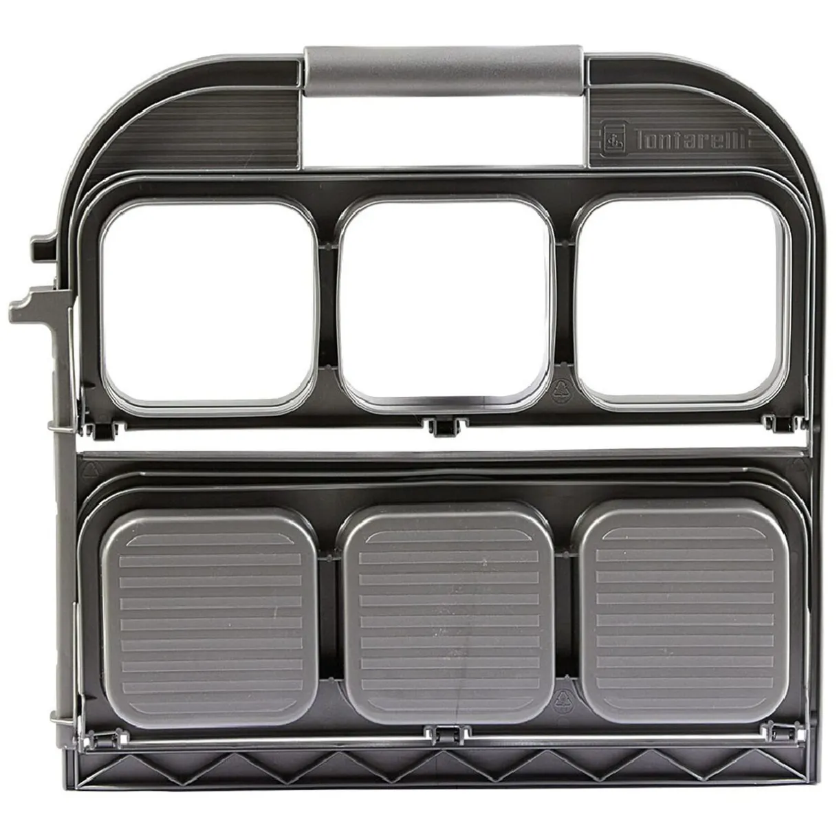 Gifi Range bouteille pliable gris 6 emplacements Outlet