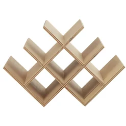 Gifi Range bouteilles 8 compartiments bois naturel Online