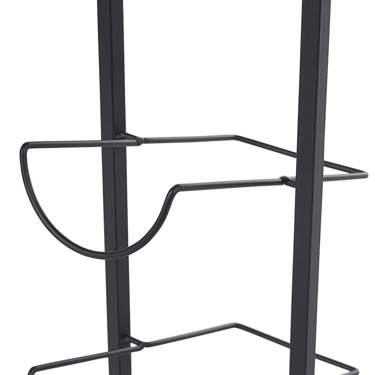 Gifi Range bouteilles 6 compartiments métal noir Best