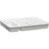 Gifi Range couvert blanc fond silicone gris 5 compartiments Sale