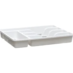 Gifi Range couvert blanc fond silicone gris 5 compartiments Sale
