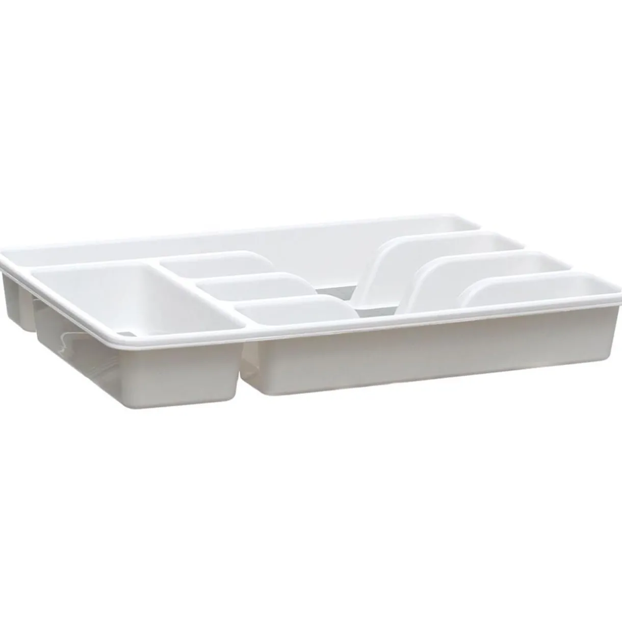 Gifi Range couvert blanc fond silicone gris 5 compartiments Sale