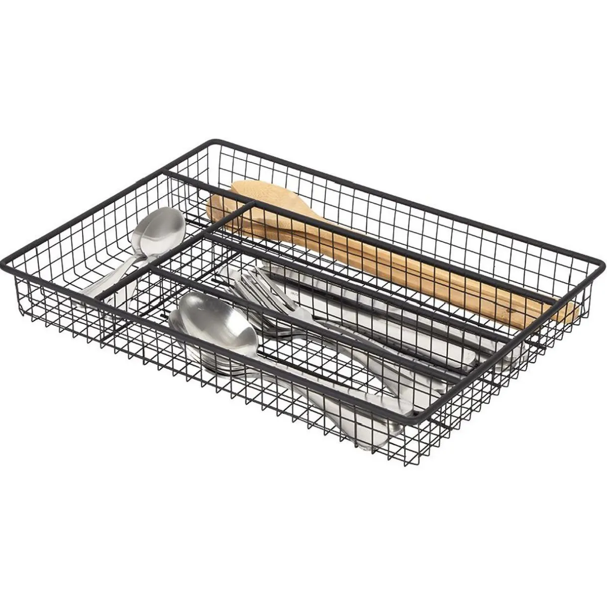 Gifi Range couvert pour tiroir grillage en fer noir Online