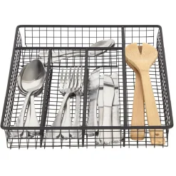 Gifi Range couvert pour tiroir grillage en fer noir Online