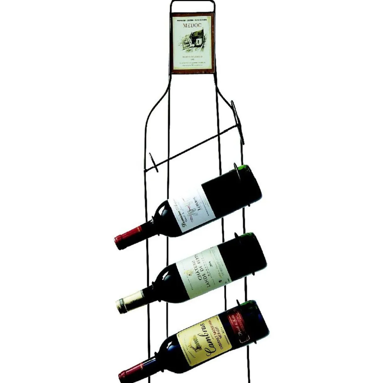 Gifi Range-bouteille noir 4 bouteilles Online